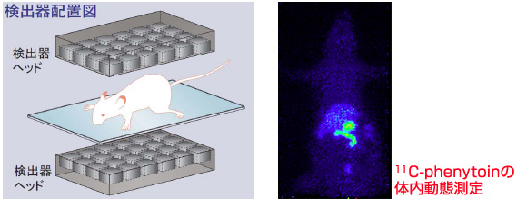 検出器配置図・イメージング例